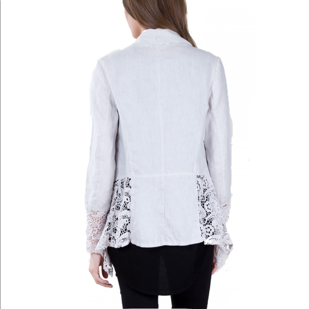 Black Swan Aysel Pale White Lace Jacket Size S - Picture 3 of 8